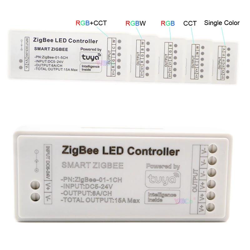 Zigbee 3.0 ܻ LED Ʈ Ʈѷ, Ʈ  ,   , 5V, 12V, 24V, DC ܻ, CCT, RGB, RGBW, RGBCCT